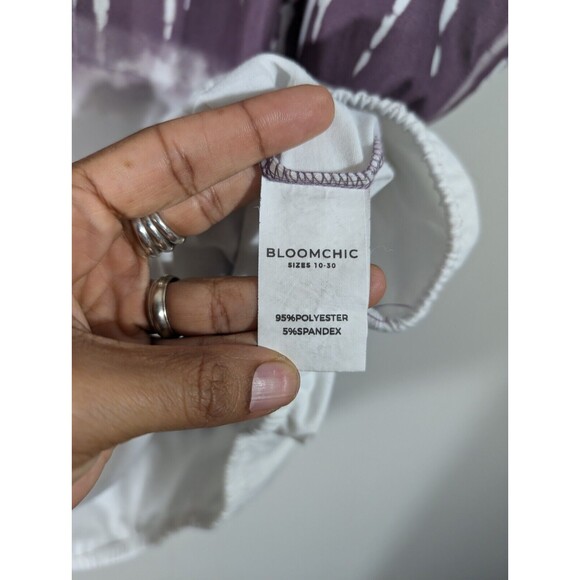 Bloomchic Top Women Plus 22 Maeve Tie Dye Batwing Sleeve T-Shirt - Picture 6 of 8